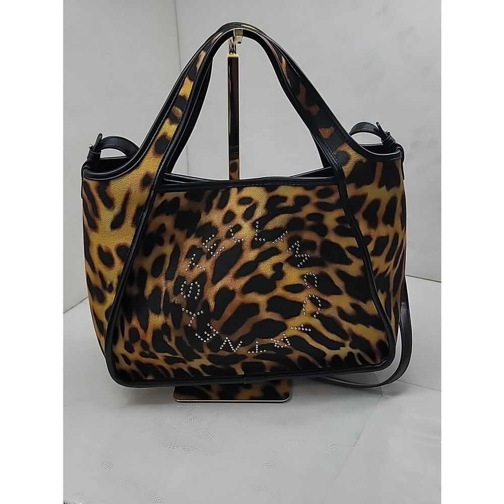 Stella McCartney Logo Leopard Tote Bag